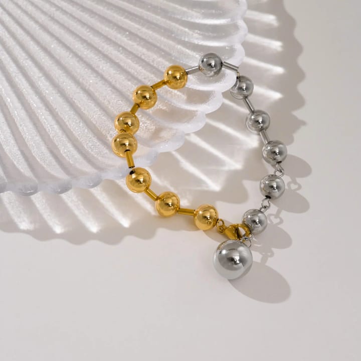 Two-Tone Beaded Bracelet