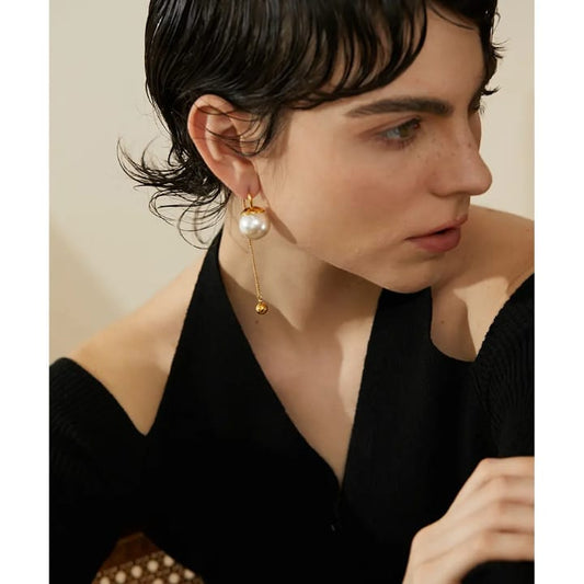 Lustre Drop Earrings - elegance in motion