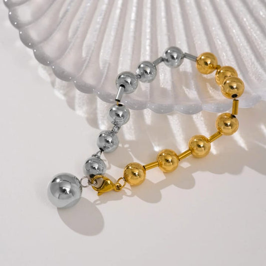 Two-Tone Beaded Bracelet