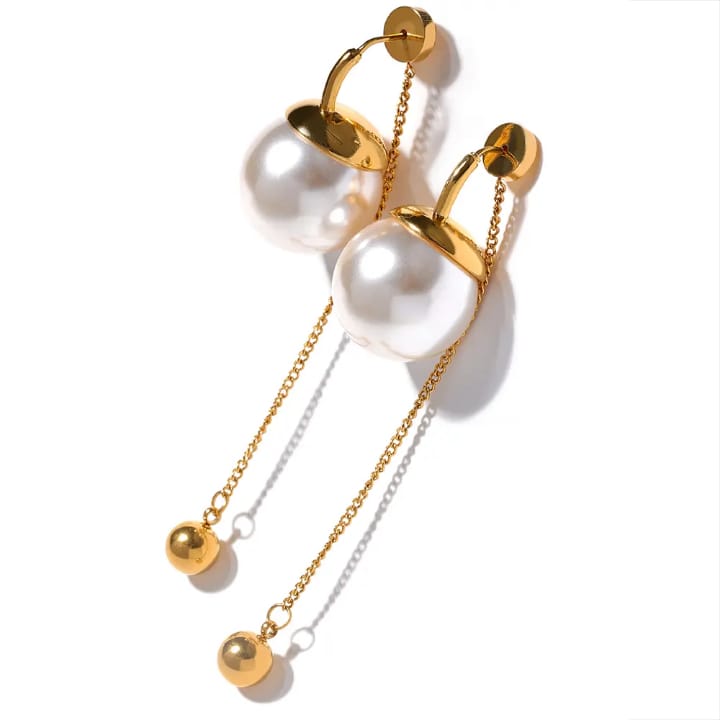 Lustre Drop Earrings - elegance in motion