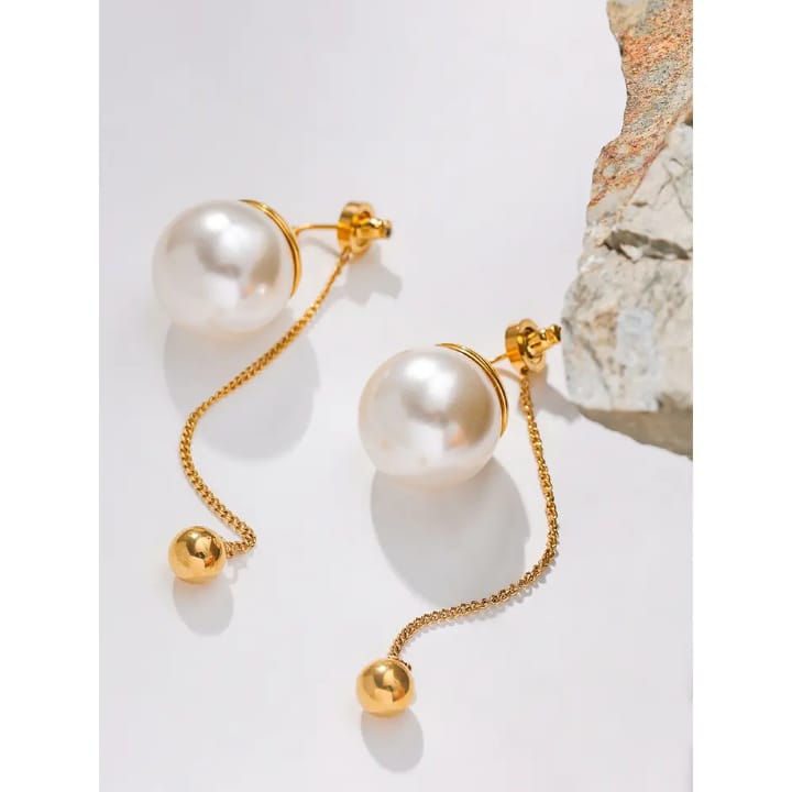 Lustre Drop Earrings - elegance in motion
